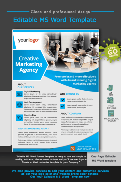 Digital marketing agency flyer_ template